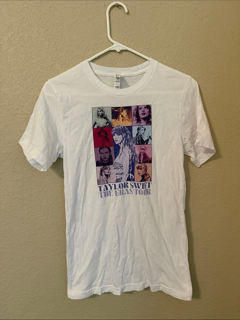 Taylor Swift White Graphic Tour T‑Shirt - The Eras Tour Design